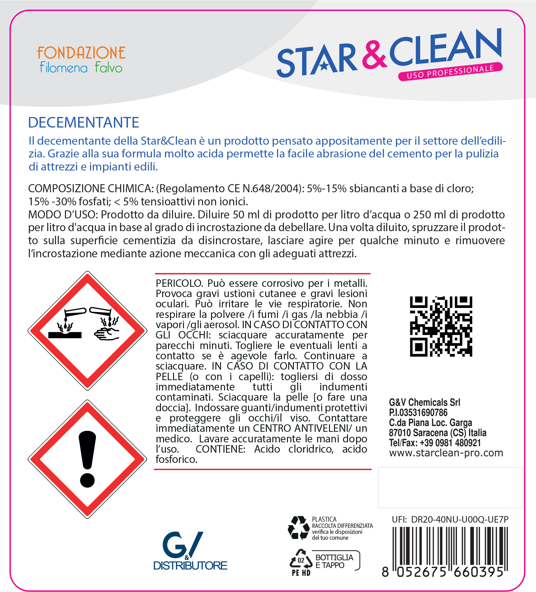 Detersivi concentrati - star clean 631 - decementante